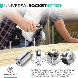 Universal socket benefits: no more searching for the right socket size, faster assembling